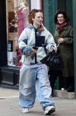 JESS GLYNNE Out with Her Father Laurence on Christmas Shopping in Primrose Hill 12/21/2023