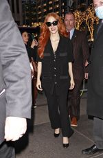 JESSICA CHASTAIN Arrives at NBC Studios in New York 12/15/2023