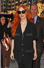 JESSICA CHASTAIN Arrives at NBC Studios in New York 12/15/2023