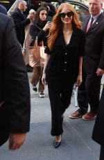 JESSICA CHASTAIN Arrives at Tonight Show Starring Jimmy Fallon in New York 12/15/2023
