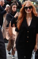 JESSICA CHASTAIN Arrives at Tonight Show Starring Jimmy Fallon in New York 12/15/2023