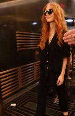 JESSICA CHASTAIN Arrives at Tonight Show Starring Jimmy Fallon in New York 12/15/2023