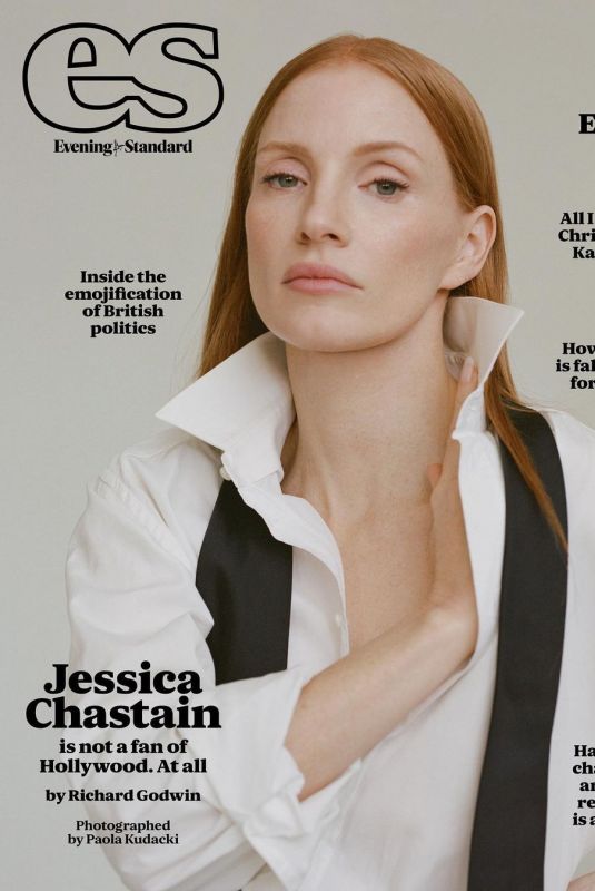 JESSICA CHASTAIN for Evening Standard Magazine, December 2023