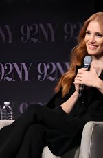 JESSICA CHASTAIN in Conversation with Joe Neumaier Memory at 92NY in New York 12/15/2023
