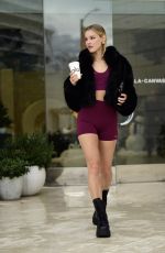 JOY CORRIGAN Leaves Alo Yoga Headquarters in Beverly Hills 12/24/2023