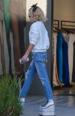 KATE BECKINSALE at a Last-minute Christmas Shopping in Beverly Hills 12/24/2023