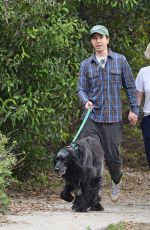 KATE BOSWORTH and Justin Long Out Hiking with Their Dog in Pasadena 12/27/2023