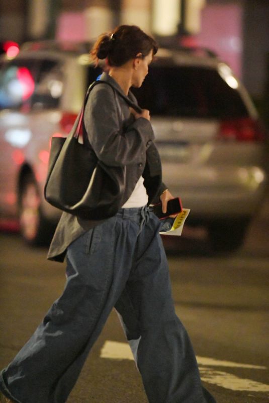 KATIE HOLMES Night Out in New York 12/10/2023