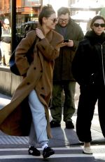 KATIE HOLMES Out and About in New York 12/21/2023