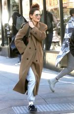 KATIE HOLMES Out and About in New York 12/21/2023