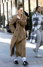 KATIE HOLMES Out and About in New York 12/23/2023