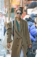 KATIE HOLMES Out and About in New York 12/23/2023