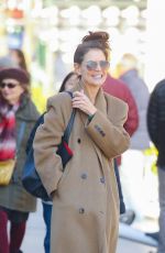 KATIE HOLMES Out and About in New York 12/23/2023