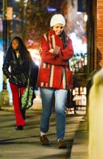 KATIE HOLMES Out in Chilly New York 12/15/2023
