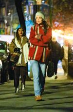 KATIE HOLMES Out in Chilly New York 12/15/2023