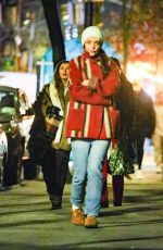 KATIE HOLMES Out in Chilly New York 12/15/2023