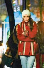 KATIE HOLMES Out in Chilly New York 12/15/2023