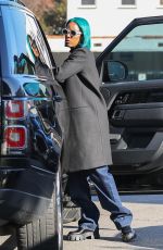 KELLY RLWLAND Debuts Blue Hair Out in Beverly Hills 12/13/2023