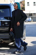 KELLY RLWLAND Debuts Blue Hair Out in Beverly Hills 12/13/2023