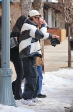 KENDALL JENNER and HAILEY and Justin BIEBER Out for Breakfast Together in Aspen 12/18/2023
