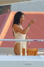 KIMORA LEE SIMMONS in Swimsuit at a Yacht in St Bart