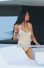 KIMORA LEE SIMMONS in Swimsuit at a Yacht in St Bart