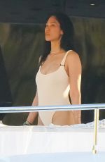 KIMORA LEE SIMMONS in Swimsuit at a Yacht in St Bart