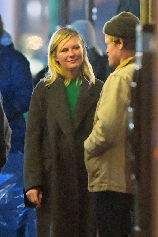KIRSTEN DUNST on a Date Night at Via Carota in New York 12/19/2023