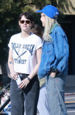 KRISTEN STEWART and DYLAN MEYER Out for Lunch in Los Feliz 12/24/2023