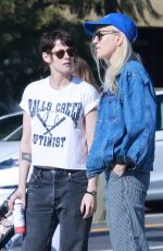 KRISTEN STEWART and DYLAN MEYER Out for Lunch in Los Feliz 12/24/2023