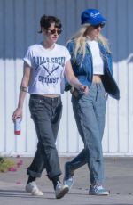 KRISTEN STEWART and DYLAN MEYER Out for Lunch in Los Feliz 12/24/2023