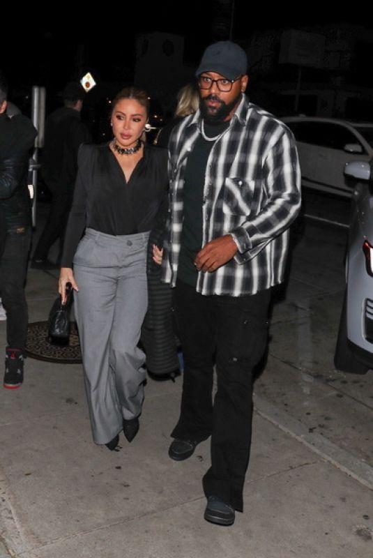 LARSA PIPPEN and Marcus Jordan Leaves Craig’s in West Hollywood 11/30/2023