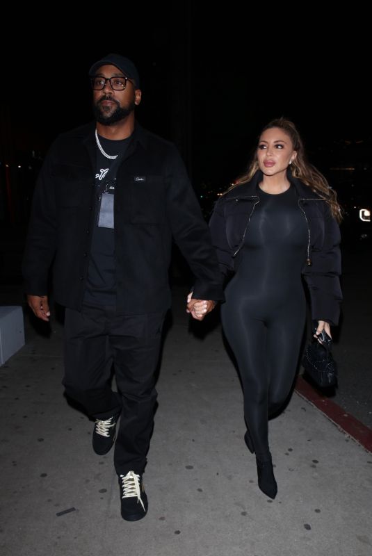 LARSA PIPPEN and Marcus Jordan on a Dinner Date at Catch Steak House in West Hollywood 12/23/2023