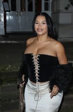 LATEYSHA GRACE Arrives at The House of CB Christmas Party in London 11/29/2023