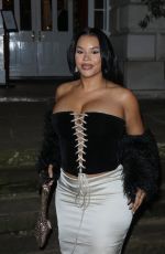LATEYSHA GRACE Arrives at The House of CB Christmas Party in London 11/29/2023