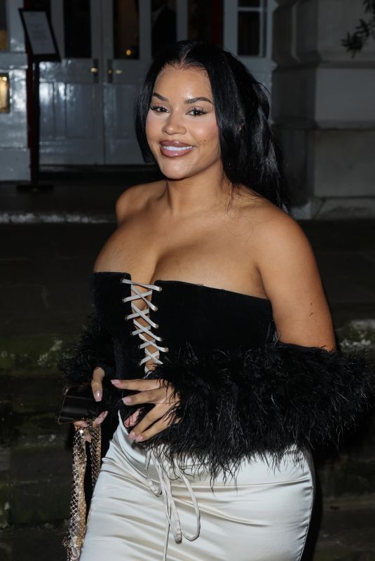 LATEYSHA GRACE Arrives at The House of CB Christmas Party in London 11/29/2023