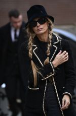 LAURA BAILEY Arrives at Stock Exchange Hotel in Manchester 12/08/2023