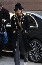 LAURA BAILEY Arrives at Stock Exchange Hotel in Manchester 12/08/2023