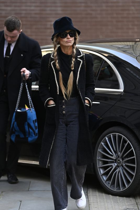LAURA BAILEY Arrives at Stock Exchange Hotel in Manchester 12/08/2023