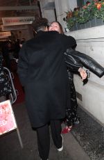 LAURA HADDOCK Arrives at The Motive and the Cue Press Night in London 12/18/2023