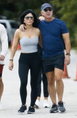 LAUREN SANCHEZ and Jeff Bezos Enjoying a Walk in a Park on Christmas Eve in Miami 12/24/2023