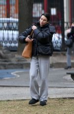 LEA MICHELE Out at a Park in New York 12/17/2023