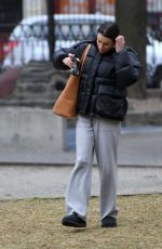 LEA MICHELE Out at a Park in New York 12/17/2023