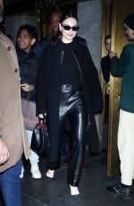 LILY JAMES Arrives at Kelly Clarkson Show in New York 12/18/2023