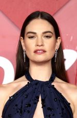 LILY JAMES at Fashion Awards 2023 at Royal Albert Hall in London 12/04/2023