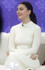 LILY JAMES at Today Show in New York 12/18/2023