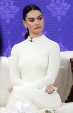 LILY JAMES at Today Show in New York 12/18/2023