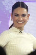 LILY JAMES at Today Show in New York 12/18/2023