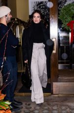 LILY JAMES Leaves Her Hotel in New York 12/17/2023