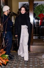 LILY JAMES Leaves Her Hotel in New York 12/17/2023